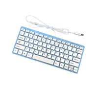 kesurpae K1000 Wired Keyboard Portable Size Offers Silent Typing And Efficiency Professionals In Various Fields USB Wired Keyboard Comfortable Typing Experience, Blue, 285x122x21mm