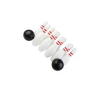 kesurpae Kids Bowling Game Set Mini Bowling Game Enhancing Coordination And Enjoying Family Time Outdoors Sensory Awareness Indoor Outdoor Sports Mini Set, white black, 30cm