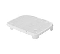 kesurpae Kitten Litter Box Footboard Pad Treadle Features Efficient Captures Loose Litter Easily To By Families With Pets Floor Essentials Scat Sifting Pellets, white, 50x40.5x9cm