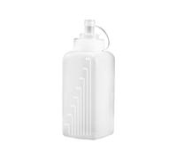 kesurpae Large Capacity Squeeze Sauce Bottle - Kitchen Seasoning PP Square Plastic Large-Calibers Squeeze Bottle Food Grade, 800ml