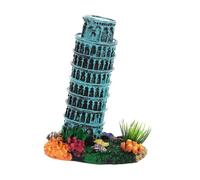 kesurpae Leaning Tower Model Decorative Piece Fit For Home Office Awesome Architectural To Miniature Scenes Resin Aquarium Decoration Fish Tank Scenery Decor