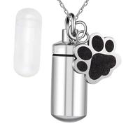 kesurpae Memorials Pet Urns Best Friend Reminded Box Exquisite Delivers Unmatched Aswe Provide For Pet Ashes Easy To Urns Paw Pendant Ash Cremation Remembrance Container, pendant, 2.8x1.1cm