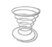 kesurpae Metal Egg Cup Handheld Spiral Eggs Holder Waterproof Light Utensil Restaurant Cooking Tool Flexible Non-Stick Bracket
