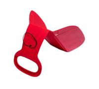 kesurpae Mini Portable Snow Sled For Kids Adults Winter Toy Lightweight Grass Sliding Board Snowing Sledge Toboggan Winter Fun Birthday Gift For Children Kids Boys Girls, Red