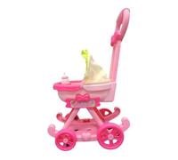 kesurpae Mini Pushchair Interactive Toy Role Play Games Simulation Stroller Dollhouse Decor Ensuring Long Last Time For Little Ones. Pretend Toys Simulation Stroller Dollhouse Decor