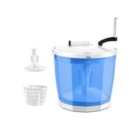 kesurpae Mini Washing Machine Hand Operated Laundry For Travel,blue | Ready To Out Of Box No Assembly Or Learning Curve Spin Crank For Quick Laundry On Go