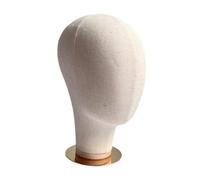 kesurpae Multipurpose Mannequin Head Model Salons Homes Sturdy Head Model Approximately 54 Cm Premium Lightweight Multifunctional Hat Display Stand Metal Base DIY, Gold Bottom, Height: 27cm