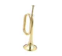kesurpae Musical Tool Marching Bugle Cavalry Trumpet Made Of Fine Brass Featuring Elegant Polished Gold Finish Scouting Trumpet Bugle Western Winds Instrument Marching Cavalry With Mouthpiece