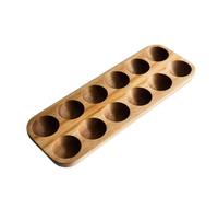 kesurpae Non-toxic Egg Storage Box Smooth Line And Round Edge Impact-resistant Non-deformable Wood Egg Storage Tray Egg Holder, type 2