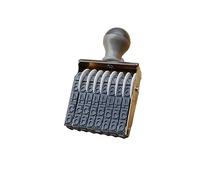kesurpae Number Stamp 8 Digits Printing Date Code Batch and Expiration Date Numbering Stamp Trolley Date Rolling Plastic