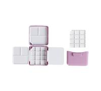 kesurpae Paint Pallet Kids Gouache Mixing Tray Artists Organized Storage Young Minds Exploring Creativity Everywhere Paint Palette Tray Acrylic Painting Professional, Pink, 7.3x7x2.5cm