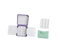 kesurpae Paint Pallet Kids Gouache Mixing Tray Artists Organized Storage Young Minds Exploring Creativity Everywhere Paint Palette Tray Acrylic Painting Professional, Violet, 7.3x7x2.5cm