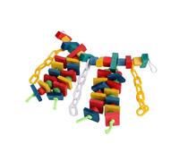 kesurpae Parrot Bird Chewing Toys Hang Easily With Strong Hardware Keeping Birds Engaged And Satisfied Throughout Day Wooden Parrot Toys For Macaws African Cockatiels
