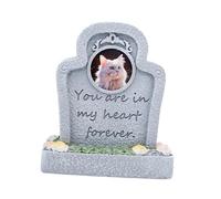 kesurpae Pet Small Animal Monument Creative Resin Memorial Statue For Garden Patio Commemorating Beloved Pets. Garden Pet Small Animal Monumen Grave Marker, Grey, Eternal