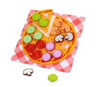kesurpae Pizza Set Pretend Kitchen Toy Boosts Hands On Ability And Cognitive Skills Through Exciting Play And Exploration Pretend Play Kitchen Accessories Playset , pizza , 22.5x22.5cm