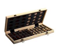 kesurpae Pocket Chess Set Gift Idea For Young Minded Players Inspires Creativity And Imagination While Having Fun Portable Pocket Wood Chess Board Educational Game