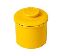 kesurpae Porcelain Butter Jar Versatile For Microwave And Dishwasher Safe Ceramics Ceramic Butter Holder Ceramic Butter Dish, yellow