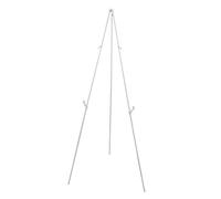 kesurpae Portable Accessories Include Folding Picture Display Rack Adjustable Height Functions Markets And Trade Shows Poster Holder Stand Metal Adjustable DIY Crafting, White, Expand Height 169cm