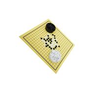 kesurpae Portable Go Game Set Classic Weiqi Board Game 2 Player Fun Educational Experiences Kids Adults Enjoyment Classic Chinese Strategy Board Baduk/Weiqi