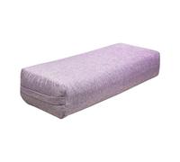 kesurpae Portable Rectangular Yoga Pillow Skin-Friendly For Convenient Yoga Sessions Bolster Pillow For Legs Restorative Practice Balance Ps Modification Removable Cover, Violet, 70x24x14cm