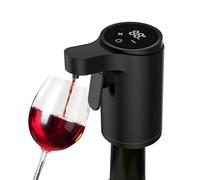 kesurpae Portable Wine Dispenser Transform Aroma Fit Any Bottle Sizes Adroitly Awakening Enriches Aroma and Taste of Beverages. Portable Mini Automatic Wine Decanter, Black