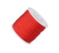 kesurpae Premium Braided Nylon Cord Thread Roll In Classic Colors for Creative Jewelry Making Projects Rattail Satin Nylon Cord Black Braiding String Macrame