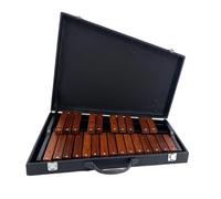 kesurpae Professional Music Teaching Instrument Wood Glockenspiel Kids Unique Learning Atmosphere Producing Clear And Crisp Sounds When Lightly Struck, with case, 58x47x8cm