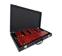 kesurpae Professional Music Teaching Instrument Wood Glockenspiel Kids Unique Learning Atmosphere Producing Clear And Crisp Sounds When Lightly Struck, Imitation with case, 58x47x8cm