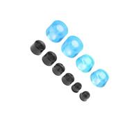 kesurpae PU Conical Cylinder Bushings Cups Upgrade Kits Essential Performance Enhancement Solutions For Skateboard Enthusiasts Shockproof Skateboard Nuts Truck Rebuild Kit, Clear Blue, 11x16x24mm