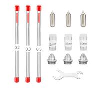 kesurpae Quick Release Airbrush Cleaning Nozzle System Ensures Effortless Change Overs For Hobbyists Engaging In Detailed Projects Airbrush Cleaner Spray Cleaning Set Accessory, 0.2-0.3-0.5mm