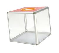 kesurpae Raffle Ball Game Box Desk Storage Bins Party Compact Size Allows Easy Storage and Transport Different Events Transparent Lotterys Box Draw Raffle Prop, Transparent, Large