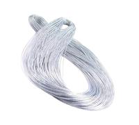 kesurpae Reusable Metallic Cord Jewelry Thread 100m DIY Jewelry Making Crafting Bracelets And Gift Wrapping Needs Tags Hanging Thread Cord String Wrap Stretch Metallic, Silver