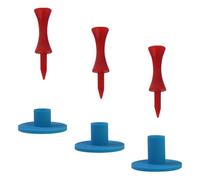 kesurpae Rubber Golf Tees Holder Set With Valued Package For Golfers Features 20mm 25mm 30mm Sizes For Diverse Needs Rubber Golf Tees Holder Training Tool Portable