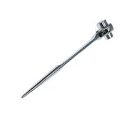 kesurpae Scaffolding Ratchet Spanner Ratcheting Socket Wrench Professional Tool Scaffolding and Constructions Tapered End to Line Up Holes. Ratchet Podger, Silver, 16-18mm