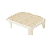 kesurpae Scat Sifting Pellets Catcher Cat Litter Trapping Mat Washable Easy To Clean Footrest Essential Cat Litter Pad Solution Floor Essentials Scat Sifting Pellets Catcher, Coffee, 50x40.5x15cm