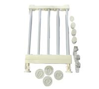 kesurpae Short Baby Gate Small Dog Gate Indoor Retractable Dog Gates Iron Better Load-Bearing Capacity Scratch, Height 24cm