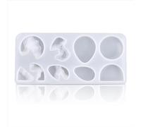 kesurpae Silicone Resin Island Pendant Mold Flexible Tear-Resistant DIY Molds Hanging Mould Self-Relaxing Artcraft Casting Gagets, Large Circle