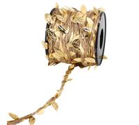 kesurpae Simulation Leaves Hemp Rope Simulated Natural Jute Twines String Good 10 Long, for Festivals, Kindergarten Environments, Gold