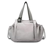 kesurpae Smart Tote Handle Waterproof Backpack Diaper Pockets Capacity Solution Waterproof Oxford, Multifunctional for Travel, grey