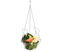 kesurpae Stainless Steel Chicken Treats Holder Hanging Cabbage Feeder Toy For Hens Chicken Toys For Coop Accessories Chick Feeder