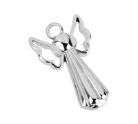kesurpae Stainless Steel Openable Jewelry Lovely Keepsake Pendant Angel Shape Can Hold Ashes Crushed Flowers Essential Oils Close Stainless Steel Pendant Cremation