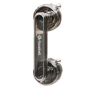 kesurpae Strong Suction Safety Bathroom Suction Cup Handle for Slip-Free Grip Grab Installation Bathroom Grab Door Slip, Transparent Grey