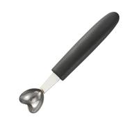 kesurpae Sturdy and Practical Melon Baller Fruit Scoop for Every Occasion Stainless Steel Stainless Steel Ice Cream Scoops, Heart-Shaped