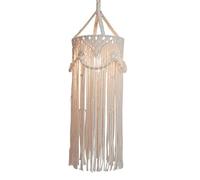 kesurpae Stylish Hand Woven Macrame Lamp Shade Cover Boho Pendant Light Shade Living Room And Bedroom Spaces Baby Room Pendant Light Replacement Bedroom Modern
