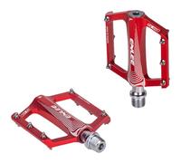 kesurpae Stylish Mountain Bike Pedals Flat Aluminum Red Clipless Wide Platform Aluminum Red Clipless Stylish DesignHollow Shape Inside Is Simple And Elegant. Concave Is Kee Tread Locked Into Place
