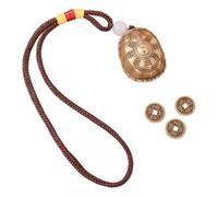 kesurpae Stylish Turtle Shell Pendant Unique Collectible Home Decoration Artistic Souls And Gift Seekers Friends And Colleagues On Birthdays Small Turtle Shell, Pendant and rope, 3x2.3x1.7cm