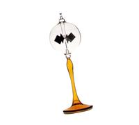 kesurpae Sunlight Energy Rotating Vanes High Boron Glass Solar Radiometer Tabletop Ornament To Inspire Curiosity Black Blade Absorbs Heat Energy Not Easily Broken Or Cracked, Yellow, 9x21 cm
