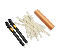 kesurpae Tailors Chalk Easy To Hold Fabric Marker Pen Portable Lightweight Tool For Effortless Fabric Marking Which No To Sharpen And Has Smooth Writing. Pen, Black, 2 Pens w 20 Refills