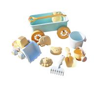 kesurpae Toddler Beach Wagon Pull Toy With Wheelbarrow And Sand Toys Set Cleverly Supports Learning And Imaginative Play Kids Wheelbarrow Beach With Water Can Dump Truck