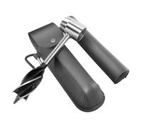 kesurpae Tools for Bushcrafting Survival Gear Premium Manual Auger Effective Steel Drill Bit Suitable for Outdoor Steel Hand Auger Manual Wood Drill Outdoor Tools